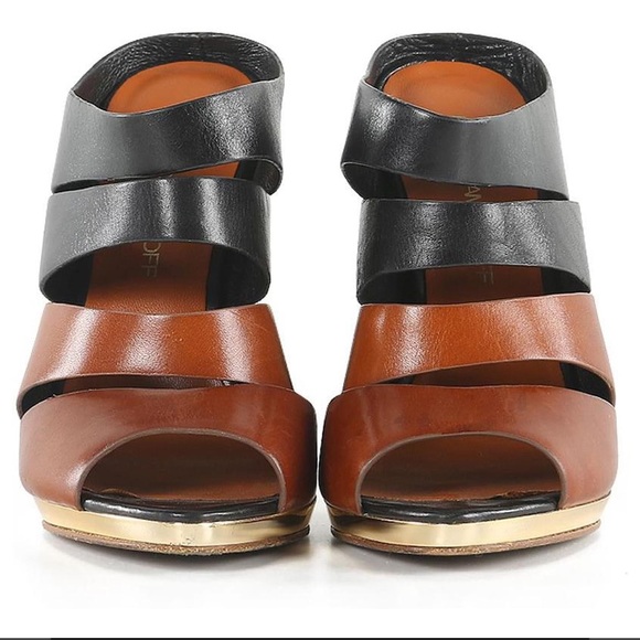 🛍️ Rebecca Minkoff Black/Brown Leather Rae Mules Multiple colors - Picture 2 of 9